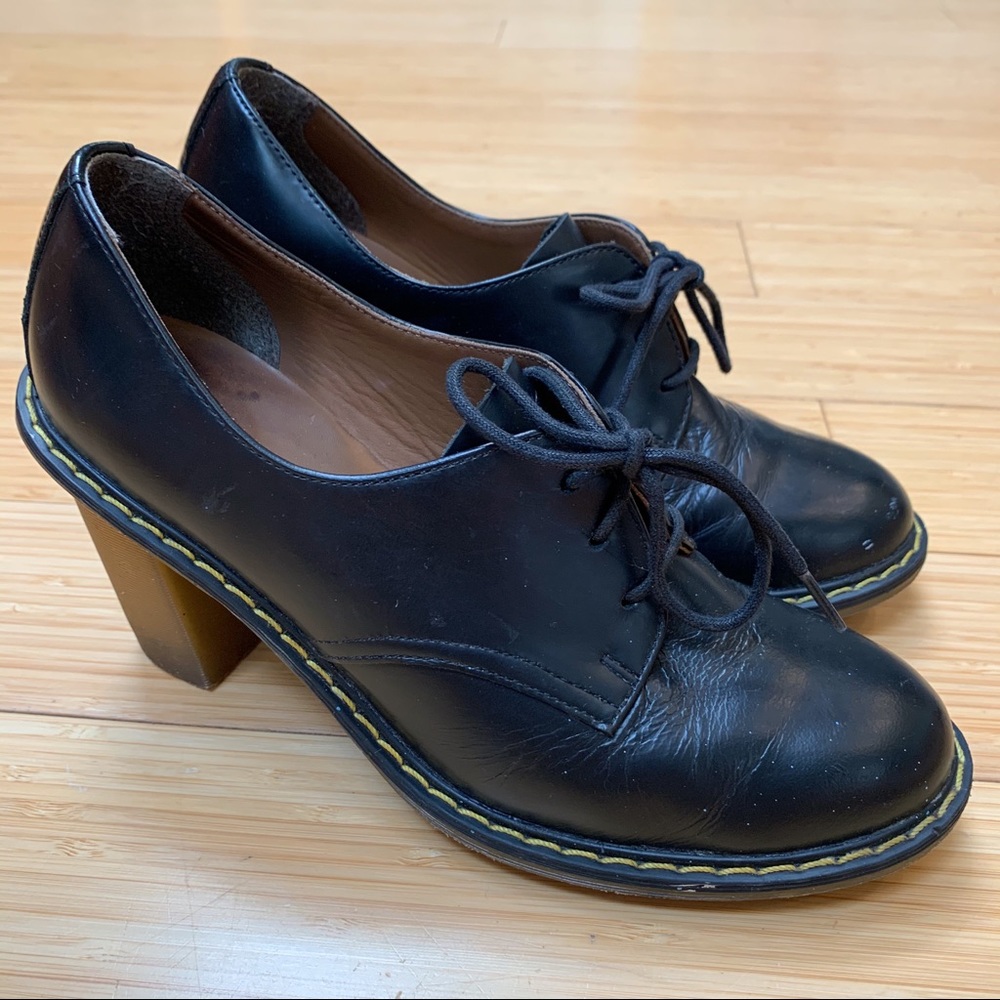 DR. MARTEN’S Jinelle black heels, 7.